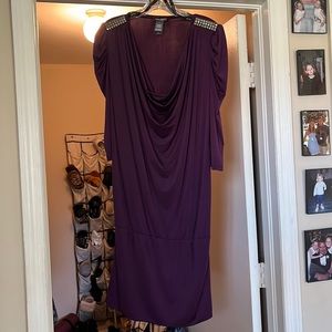 Purple cocktail dress